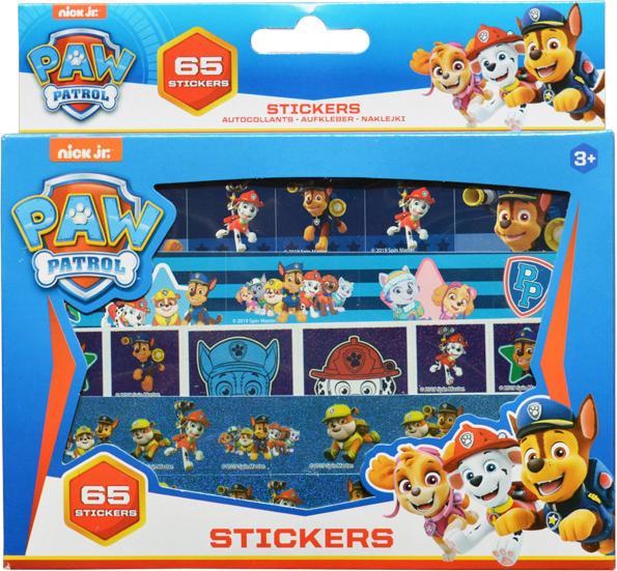 Paw Patrol Sticker Set | Nickelodeon | Stickerset | 65 stuks |